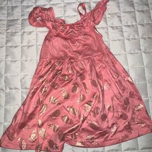 18 month pink and gold pineapple dress